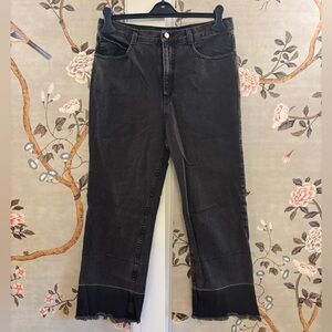 Rachel Comey Legion jeans, size 10, high rise, black grey